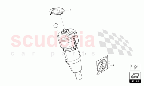 Part Diagram for Lamborghini 4M0616039BF