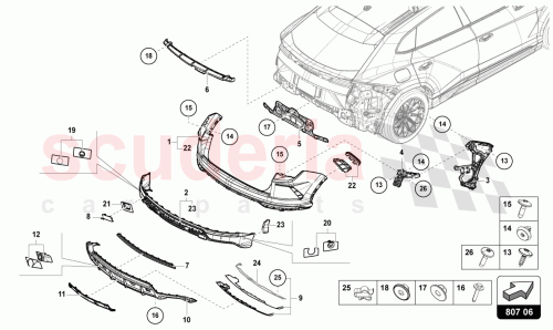 Part Diagram for Lamborghini 4ML807568E
