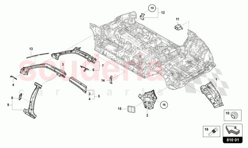 Part Diagram for Lamborghini 4M0810847D