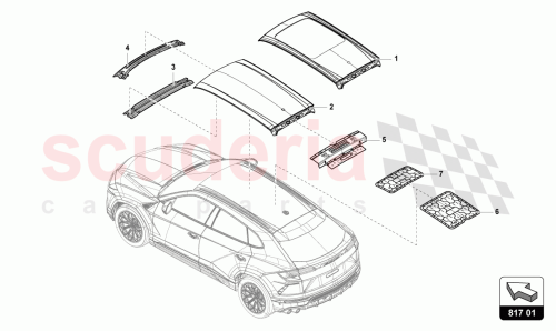 Part Diagram for Lamborghini 4ML817017E