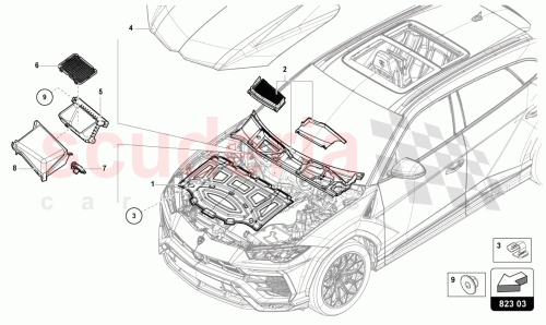 Part Diagram for Lamborghini 4H0907658C