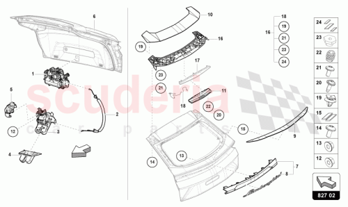 Part Diagram for Lamborghini 4ML827939A