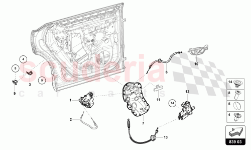 Part Diagram for Lamborghini 4K0839016S