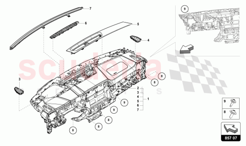 Part Diagram for Lamborghini 4ML857003MKF3