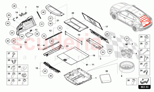 Part Diagram for Lamborghini 4ML861486F