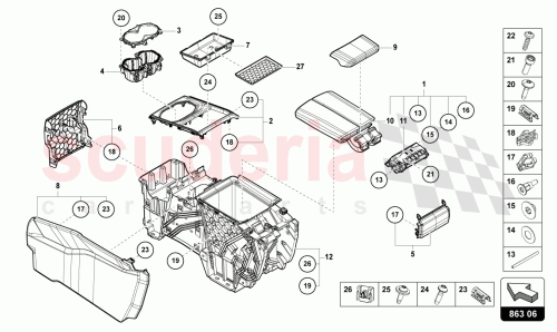 Part Diagram for Lamborghini 4ML861832A