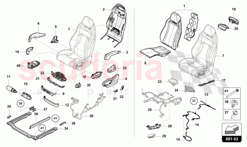 Part Diagram for Lamborghini 85E959817