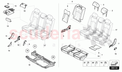 Part Diagram for Lamborghini 4ML8855987AP