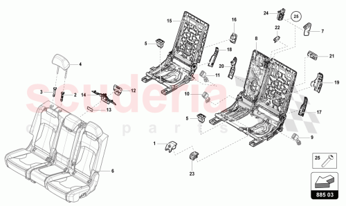 Part Diagram for Lamborghini 80A885297