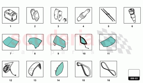 Part Diagram for Lamborghini 4ML998002A
