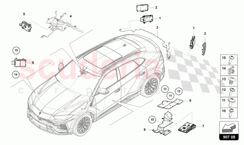 Part Diagram for Lamborghini 4N0907669AM