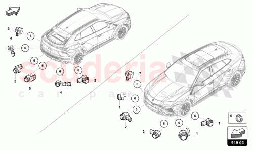 Part Diagram for Lamborghini 5Q1919297B