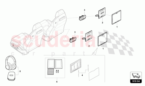 Part Diagram for Lamborghini 4ML998907