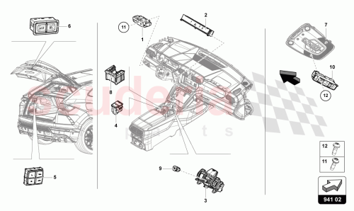 Part Diagram for Lamborghini 4ML713120AHQH9