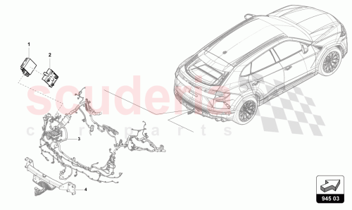 Part Diagram for Lamborghini 8W0907383C