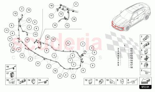 Part Diagram for Lamborghini 4ML971095DG