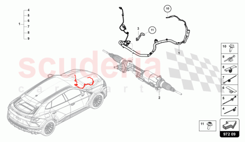 Part Diagram for Lamborghini 4M2971111BC
