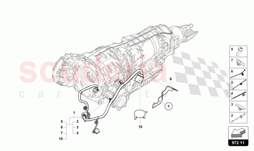 Part Diagram for Lamborghini 4M0971348M