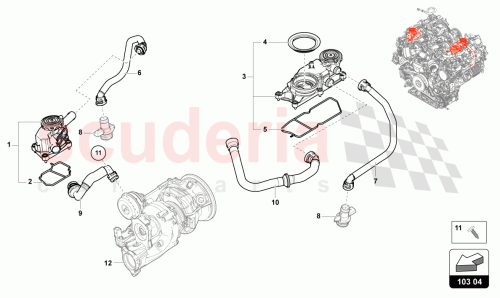 Part Diagram for Lamborghini 0P2103211H