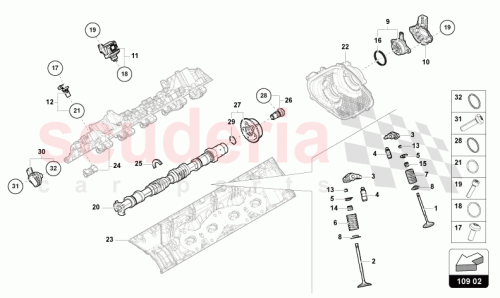 Part Diagram for Lamborghini 06E109623AD