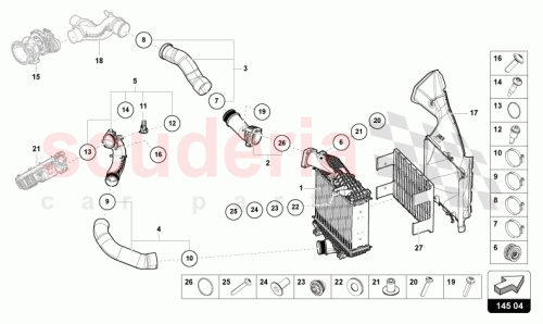 Part Diagram for Lamborghini 4ML121334B