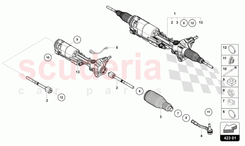 Part Diagram for Lamborghini 4M1423055AM