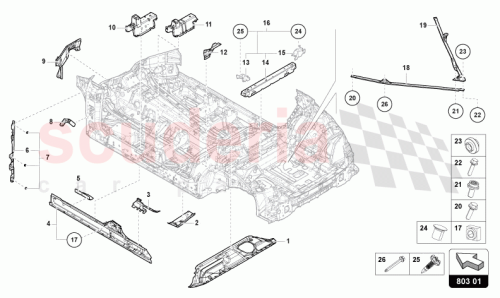 Part Diagram for Lamborghini 4M6803345E