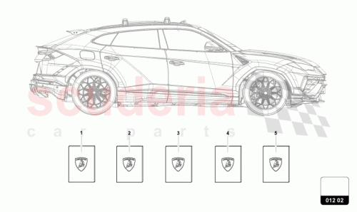 Part Diagram for Lamborghini 4ML012750GH