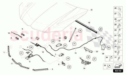 Part Diagram for Lamborghini 4M2823633D9B9