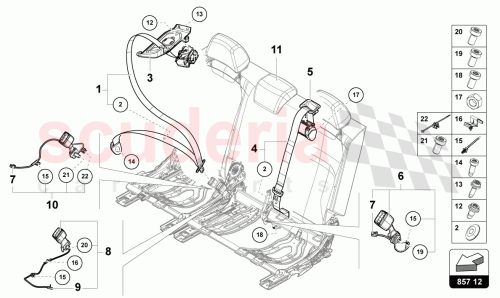 Part Diagram for Lamborghini 80A858491PMNB