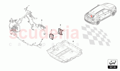 Part Diagram for Lamborghini 8W0907163B