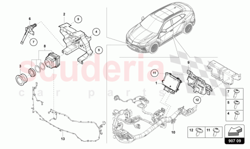 Part Diagram for Lamborghini 4G0980552C