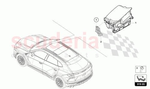 Part Diagram for Lamborghini 4MM919617C
