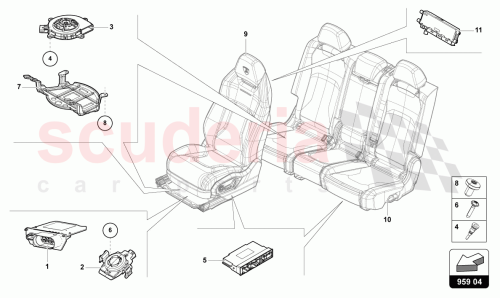 Part Diagram for Lamborghini 4K0959760B