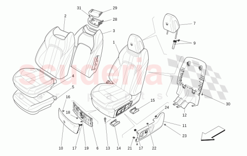 Part Diagram for Maserati 673014655