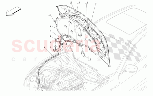 Part Diagram for Maserati 670213888