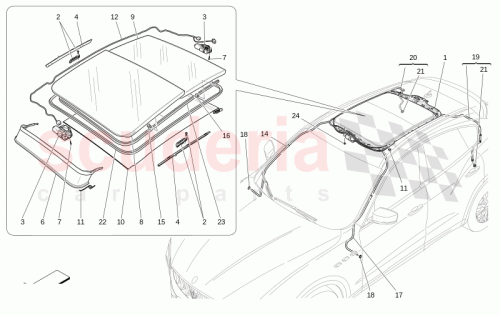 Part Diagram for Maserati 670279441