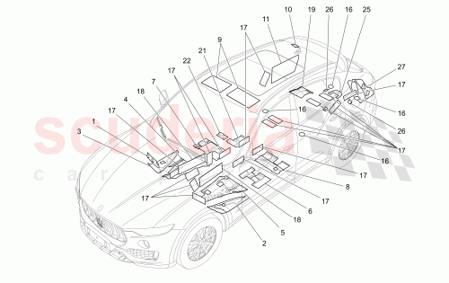 Part Diagram for Maserati 670036615