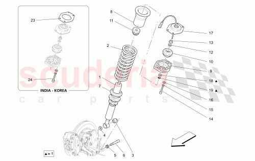 Part Diagram for Maserati 254814