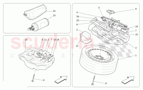 Part Diagram for Maserati 670118497