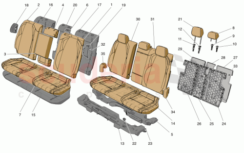 Part Diagram for Maserati 673011647