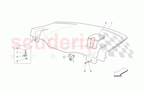Part Diagram for Maserati 69925908