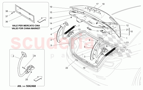Part Diagram for Maserati 675000529