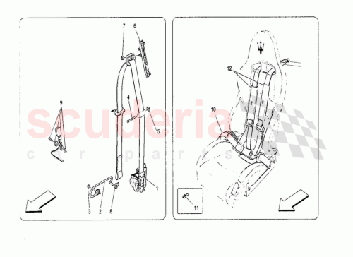 Part Diagram for Maserati 11063974