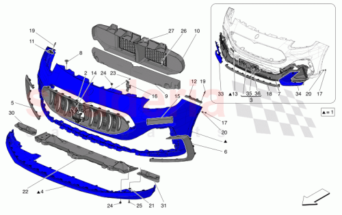 Part Diagram for Maserati 670195178
