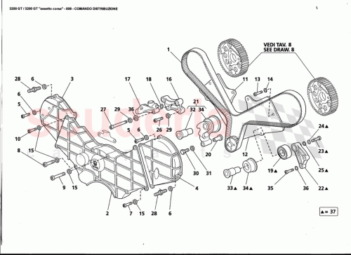 Part Diagram for Maserati 98025