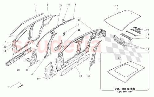 Part Diagram for Maserati 673010878