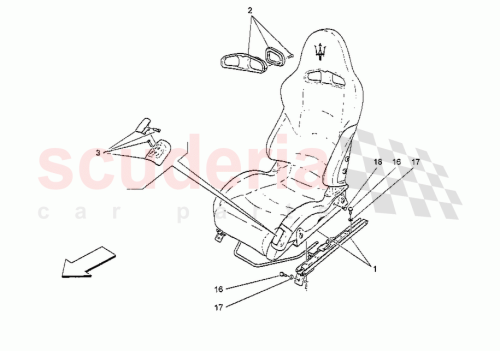 Part Diagram for Maserati 281403