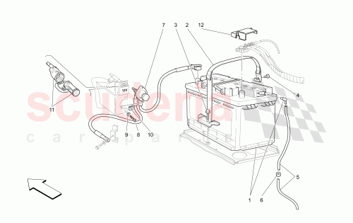 Part Diagram for Maserati 67113400