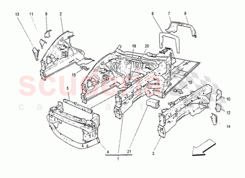 Part Diagram for Maserati 980145042
